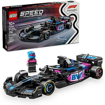 258-Pc LEGO Speed Champions BWT Alpine F1 Team A524 Race Car Building Set