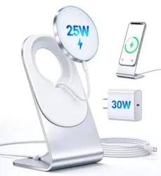 25W Magnetic Wireless Charger with 30W Adapter and Stand