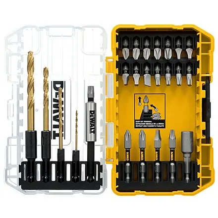27-pc DEWALT Tough Grip Screwdriver & Impact Drill Driver Bit Set