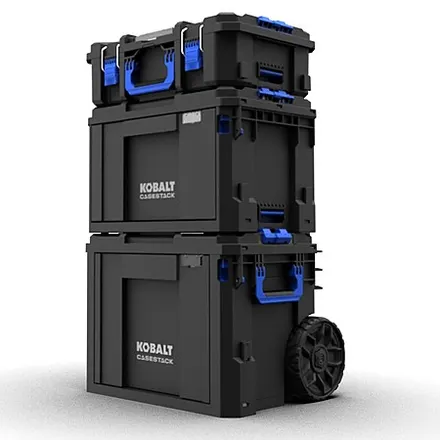 3-Pc Kobalt CASESTACK Modular Tool Box Tower Set