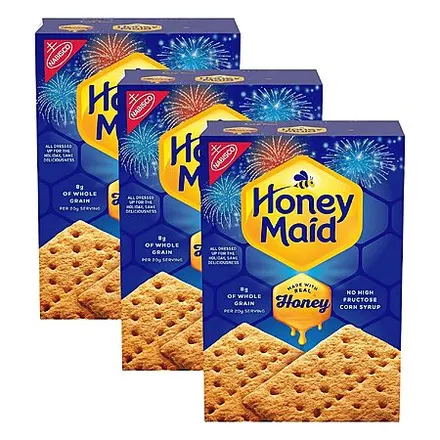 3-Pk 14.4-Oz Honey Maid Original Graham Crackers