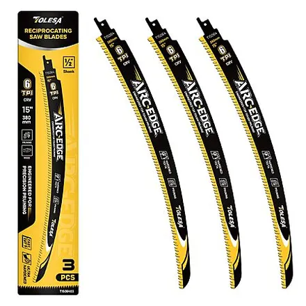3-Pk TOLESA 15" Reciprocating Saw Blade