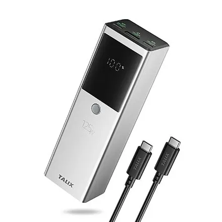 3-Port TALIX 12800mAh Portable Power Bank w/ 240W USB-C Cable
