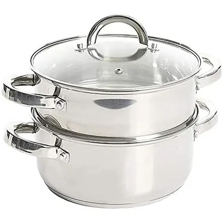 3-Qt Oster Sangerfield Stainless Steel Cookware Dutch Oven w/ Steamer Basket