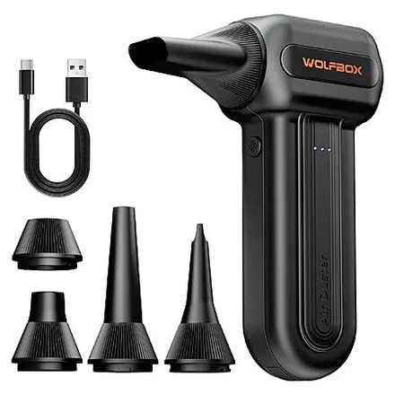 3-Speed WOLFBOX Cordless Compressed Air Duster: MF70 $36, MF60