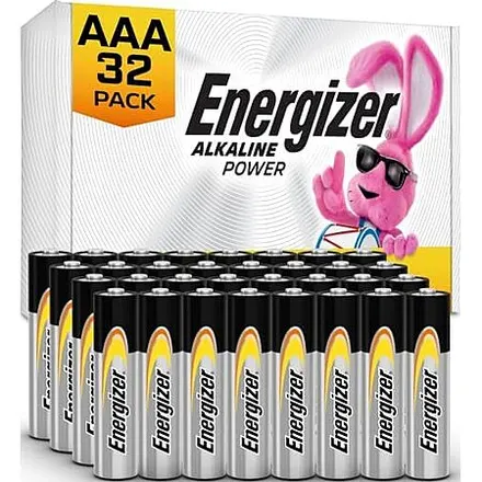 32-Ct Energizer Alkaline Power Batteries (AA or AAA)