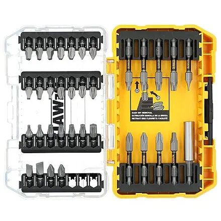 35-Pc DeWALT ToughGrip Screwdriving Bit Set w/ Hard Case
