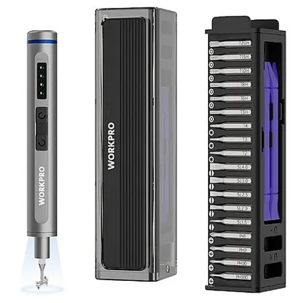 36-Pc WORKPRO Mini Electric Screwdriver Set