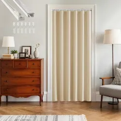 36" x 80" Doorway Curtain w/ Straight Ceiling Track