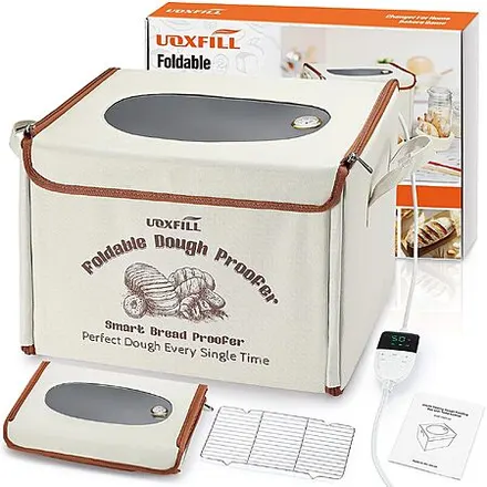 36L Uoxfill Folding Bread Proofing Box w/ Temp Control & 48H Timer