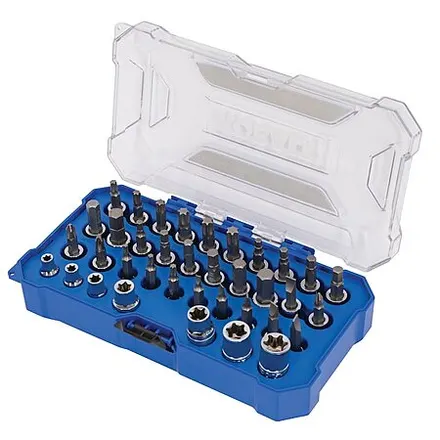 37-Pc Kobalt Flathead / Hex / Phillips / Torx Bit Driver Socket Set