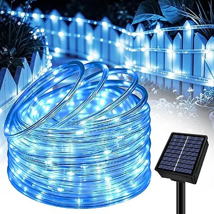 39' Slyuexu 100-LED Solar Rope Outdoor String Lights