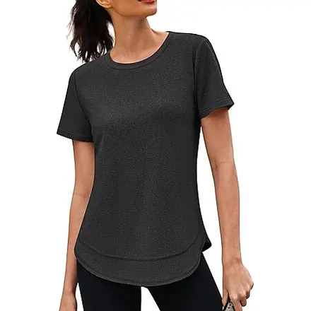 3rd hill Women's Short Sleeve Crewneck Workout Top (Various)
