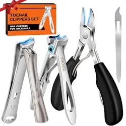 4-in-1 Toenail Clippers Set for Thick Nails