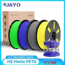 4-Pk 1.1-Kg JAYO HSM-PETG 1.75mm 3D Printer Filament Spools (Various)