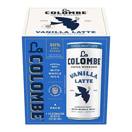 4-Pk 9-Oz La Colombe Vanilla Draft Latte