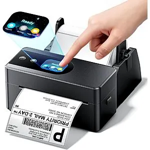 4" x 6" Phomemo Smart Touchscreen Thermal Label Printer (Black)