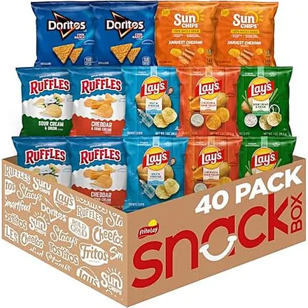 40-Pk 1-Oz Frito Lay Tangy Favorites Mix Variety Pack