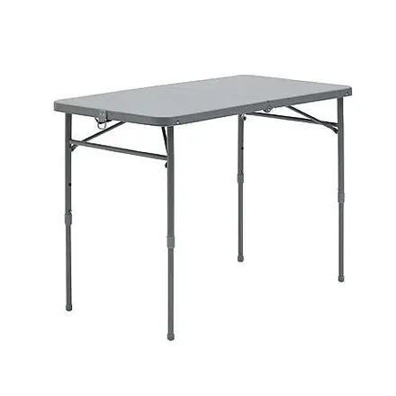 40" x 20" Mainstays Adjustable Height Centerfold Folding Table (Gray)