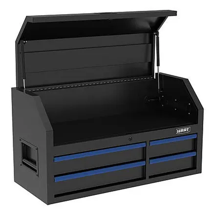 42" HART 4-Drawer Heavy-Duty Steel Tool Chest w/ Locking Top