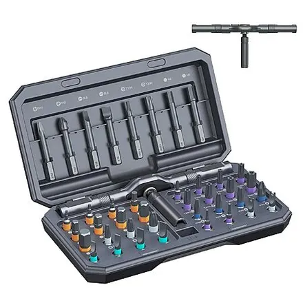42-Pc Oria Magnetic Ratchet Screwdriver Set w/ T-Handle