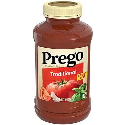 45-oz Prego Pasta Sauce (Traditional Original or Flavored w/ Meat)