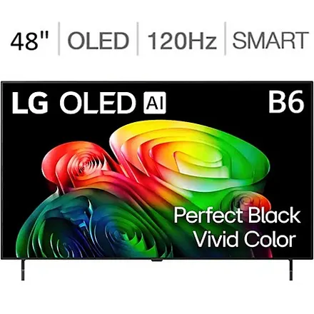 48" LG B6 OLED AI 4K 120Hz Smart webOS TV (2026)