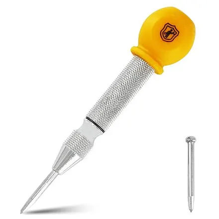 5" Mulwark Spring Loaded Center Punch Set w/ Spare Tips & Springs