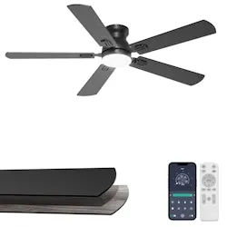 52" Flush Mount Ceiling Fan w/ Lights