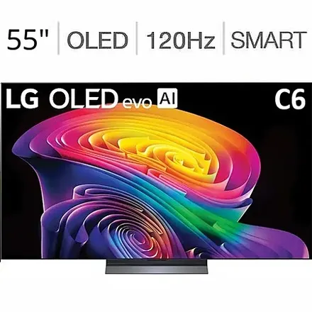 55" LG C6 OLED evo AI 4K Smart webOS TV (2026)