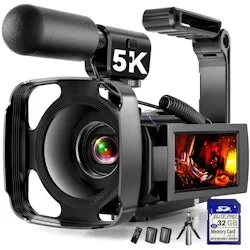 5K 64MP 3" Vlogging Camcorder