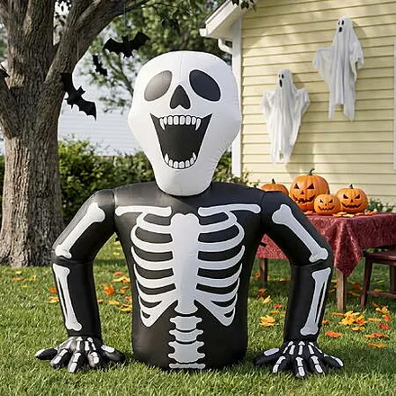6' Ktaxon Halloween Inflatable Skeleton w/ 3 LED Lights