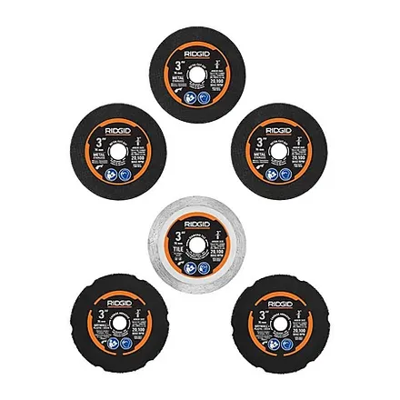 6-Piece RIDGID Cut-Off Wheel Kit