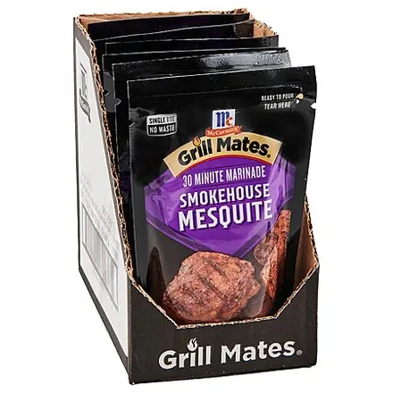 6-Pk 5-Oz McCormick Grill Mates Smokehouse Mesquite 30 Minute Marinade