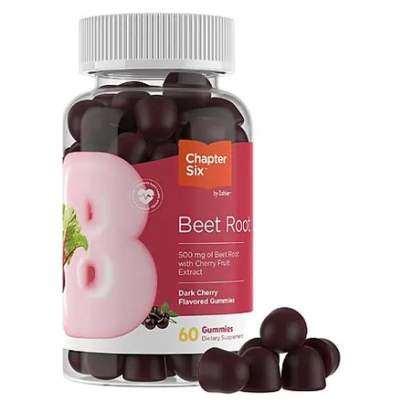 60-Ct Zahler Chapter Six Beet Root 500mg Dark Cherry Gummies
