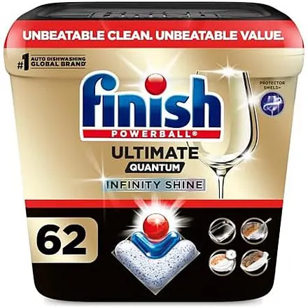 62-Ct Finish Ultimate Infinity Shine Dishwashing Tablets (Fresh)