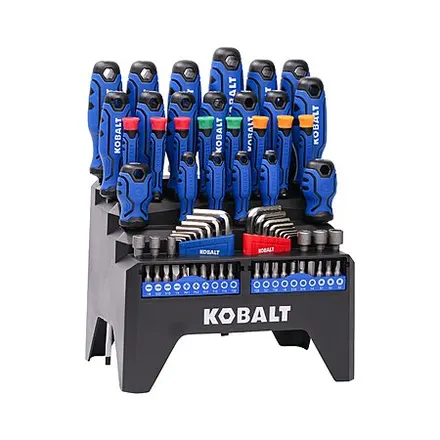 69-Pc Kobalt Pro Grip Magnetic Combo Tip Screwdriver Set w/ Rack