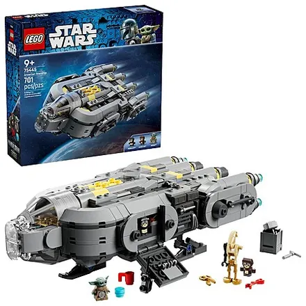 701-Pc LEGO Star Wars: The Mandalorian & Grogu Anzellan Starship Building Toy