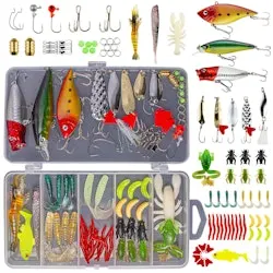 78-Piece Fishing Lures Tackle Kit