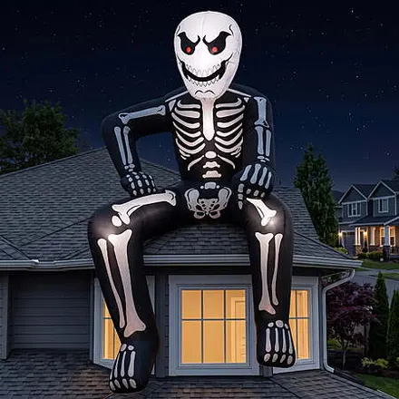 8.5-ft Joyfy Inflatable Skeleton Decoration w/ Built-in LED Lights