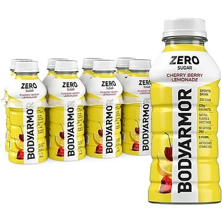 8-Pk 12-Oz BODYARMOR ZERO Sugar Sports Drink (Cherry Berry Lemonade)
