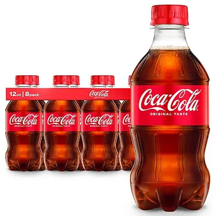 8-Pk 12-Oz Coca-Cola Soda Soft Drinks