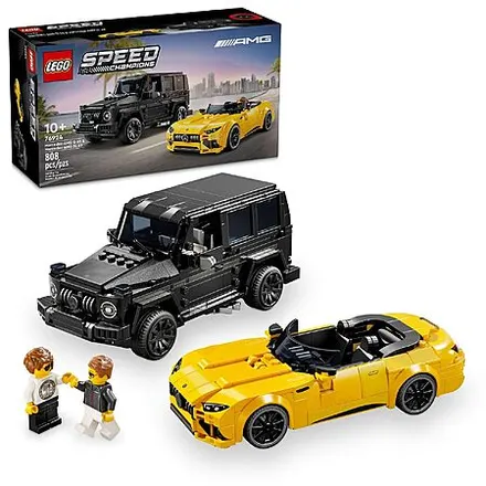 808-Pc LEGO Speed Champions Mercedes-AMG G 63 & Mercedes-AMG SL 63 Building Kits