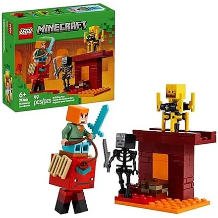 99-Pc LEGO Minecraft: The Nether Lava Battle Building Set