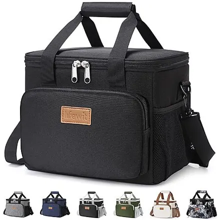 9L Lifewit Soft Cooler Lunch Bag w/ Leakproof Lining, Shoulder Strap & Pockets