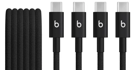 a pair of Beats USB-C Woven Cables at