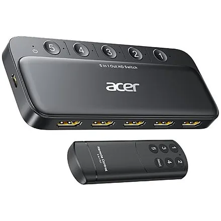 Acer 5-in-1 HDMI 2.0 4K@60Hz Switch w/ Remote