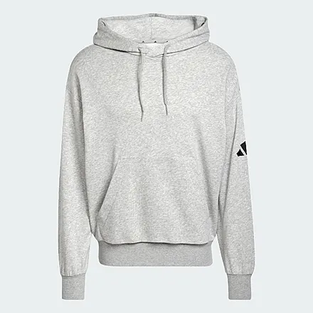 adidas Men's Essentials Loose-Fit 3 Bar Logo French Terry Hoodie