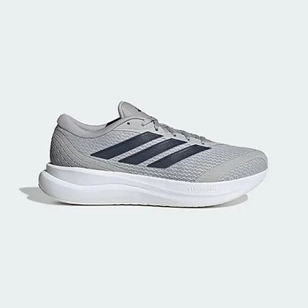 adidas Men's Runfalcon 6 Wide Running Shoes (Grey / Dark Blue / Black)