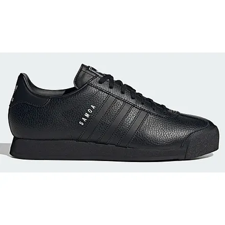 adidas Men's Samoa Shoes (Black / Black / White)
